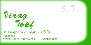virag topf business card